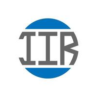 iir lettera logo design su bianca sfondo. iir creativo iniziali cerchio logo concetto. iir lettera design. vettore