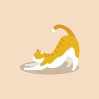 personaggio dei cartoni animati del gatto vettore