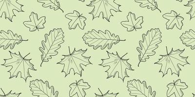 le foglie modello vettore sfondo, botanico illustrazione