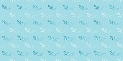 blu carta aereo senza soluzione di continuità ripetere modello vettore sfondo