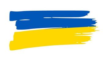 ucraino nazionale bandiera nel grunge stile vettore