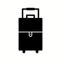 unico valigia vettore glifo icona