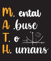 matematica maglietta design pacchetto-03.eps vettore