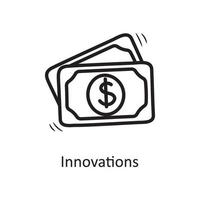 innovazioni vettore schema icona design illustrazione. attività commerciale simbolo su bianca sfondo eps 10 file