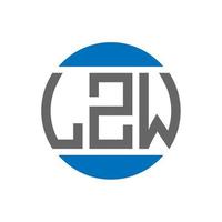 lzw lettera logo design su bianca sfondo. lzw creativo iniziali cerchio logo concetto. lzw lettera design. vettore