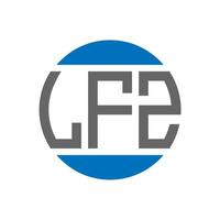 lfz lettera logo design su bianca sfondo. lfz creativo iniziali cerchio logo concetto. lfz lettera design. vettore