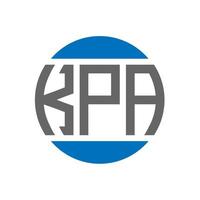 kpa lettera logo design su bianca sfondo. kpa creativo iniziali cerchio logo concetto. kpa lettera design. vettore