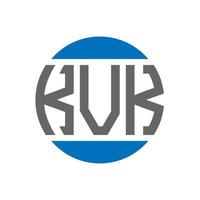 kvk lettera logo design su bianca sfondo. kvk creativo iniziali cerchio logo concetto. kvk lettera design. vettore