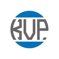 kvp lettera logo design su bianca sfondo. kvp creativo iniziali cerchio logo concetto. kvp lettera design. vettore