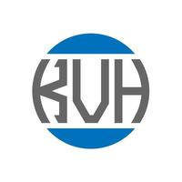 kvh lettera logo design su bianca sfondo. kvh creativo iniziali cerchio logo concetto. kvh lettera design. vettore
