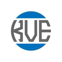 kv lettera logo design su bianca sfondo. kv creativo iniziali cerchio logo concetto. kv lettera design. vettore