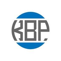 kbp lettera logo design su bianca sfondo. kbp creativo iniziali cerchio logo concetto. kbp lettera design. vettore