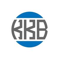 kkb lettera logo design su bianca sfondo. kkb creativo iniziali cerchio logo concetto. kkb lettera design. vettore