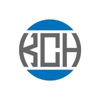 kch lettera logo design su bianca sfondo. kch creativo iniziali cerchio logo concetto. kch lettera design. vettore