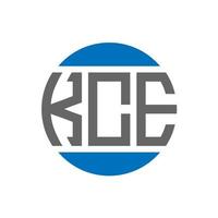 kce lettera logo design su bianca sfondo. kce creativo iniziali cerchio logo concetto. kce lettera design. vettore