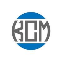 kcm lettera logo design su bianca sfondo. kcm creativo iniziali cerchio logo concetto. kcm lettera design. vettore