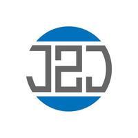 jzj lettera logo design su bianca sfondo. jzj creativo iniziali cerchio logo concetto. jzj lettera design. vettore