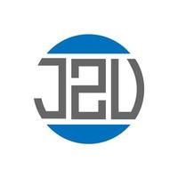 jzu lettera logo design su bianca sfondo. jzu creativo iniziali cerchio logo concetto. jzu lettera design. vettore