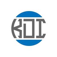 kdi lettera logo design su bianca sfondo. kdi creativo iniziali cerchio logo concetto. kdi lettera design. vettore