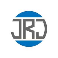 jrj lettera logo design su bianca sfondo. jrj creativo iniziali cerchio logo concetto. jrj lettera design. vettore