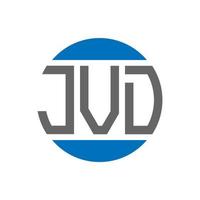 jvd lettera logo design su bianca sfondo. jvd creativo iniziali cerchio logo concetto. jvd lettera design. vettore