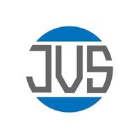 jvs lettera logo design su bianca sfondo. jvs creativo iniziali cerchio logo concetto. jvs lettera design. vettore