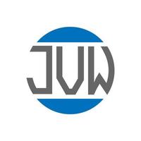 jvw lettera logo design su bianca sfondo. jvw creativo iniziali cerchio logo concetto. jvw lettera design. vettore