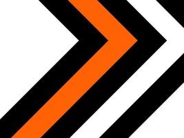 astratto arancia e nero frecce direzione su bianca sfondo design moderno futuristico illustrazione. vettore