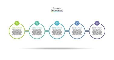 modello di presentazione aziendale infografica vettore
