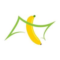 Banana icona illustrazione vettore