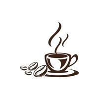 icona di vettore del modello di logo della tazza di caffè