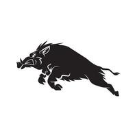 Grasso maiale logo vettore semplice icona nel piatto design