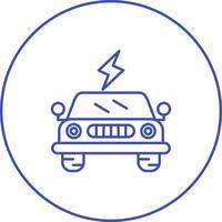 icona vettore auto elettrica