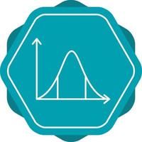 icona della linea delle statistiche vettore