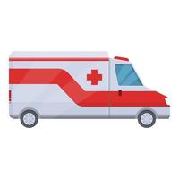 allarme emergenza icona cartone animato vettore. ambulanza auto vettore