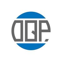oqp lettera logo design su bianca sfondo. oqp creativo iniziali cerchio logo concetto. oqp lettera design. vettore