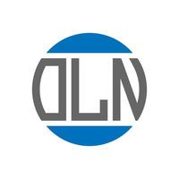 oln lettera logo design su bianca sfondo. oln creativo iniziali cerchio logo concetto. oln lettera design. vettore