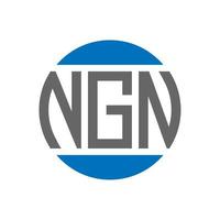 ngn lettera logo design su bianca sfondo. ngn creativo iniziali cerchio logo concetto. ngn lettera design. vettore