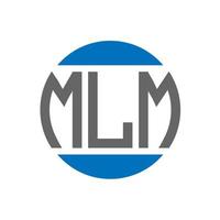 mlm lettera logo design su bianca sfondo. mlm creativo iniziali cerchio logo concetto. mlm lettera design. vettore