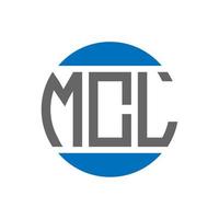 mc lettera logo design su bianca sfondo. mc creativo iniziali cerchio logo concetto. mc lettera design. vettore