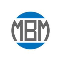 mb lettera logo design su bianca sfondo. mb creativo iniziali cerchio logo concetto. mb lettera design. vettore