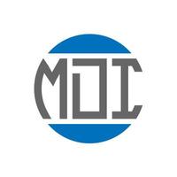 mdi lettera logo design su bianca sfondo. mdi creativo iniziali cerchio logo concetto. mdi lettera design. vettore