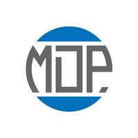 mdp lettera logo design su bianca sfondo. mdp creativo iniziali cerchio logo concetto. mdp lettera design. vettore