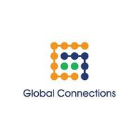 globale connessioni logo ispirazioni, finanza azienda, banca logo vettore