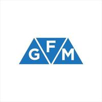 fgm triangolo forma logo design su bianca sfondo. fgm creativo iniziali lettera logo concetto. vettore