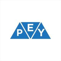 epy triangolo forma logo design su bianca sfondo. epy creativo iniziali lettera logo concetto. vettore