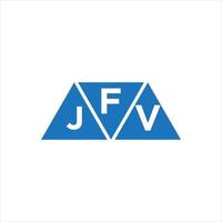 fjv triangolo forma logo design su bianca sfondo. fjv creativo iniziali lettera logo concetto. vettore