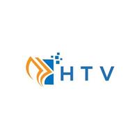 htv credito riparazione contabilità logo design su bianca sfondo. vettore