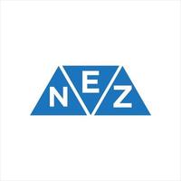 enz triangolo forma logo design su bianca sfondo. enz creativo iniziali lettera logo concetto. vettore