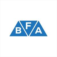 fb triangolo forma logo design su bianca sfondo. fb creativo iniziali lettera logo concetto. vettore